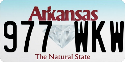 AR license plate 977WKW