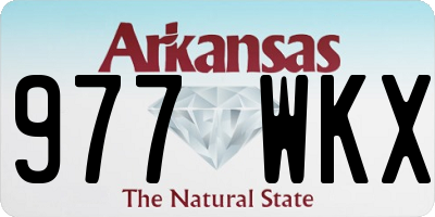 AR license plate 977WKX