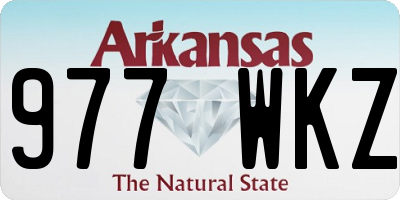 AR license plate 977WKZ