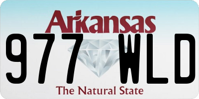 AR license plate 977WLD