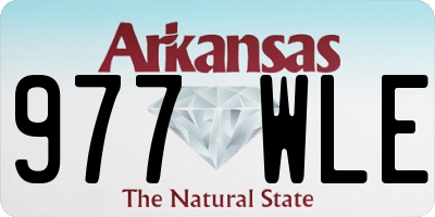 AR license plate 977WLE