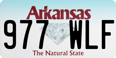 AR license plate 977WLF
