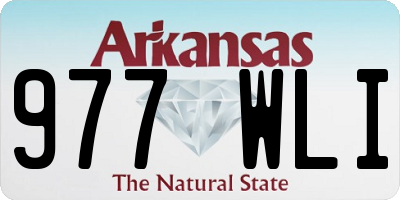 AR license plate 977WLI