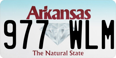 AR license plate 977WLM