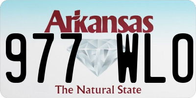 AR license plate 977WLO