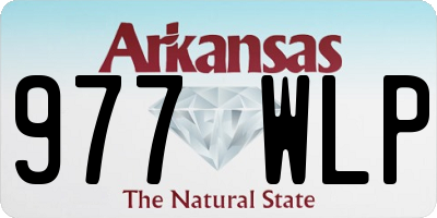 AR license plate 977WLP