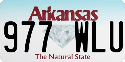 AR license plate 977WLU