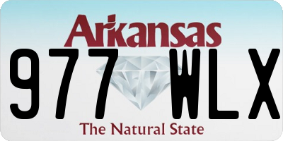 AR license plate 977WLX