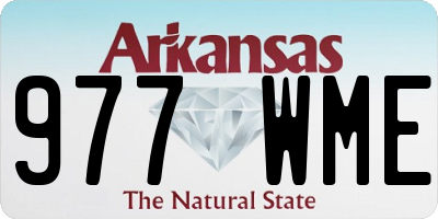 AR license plate 977WME