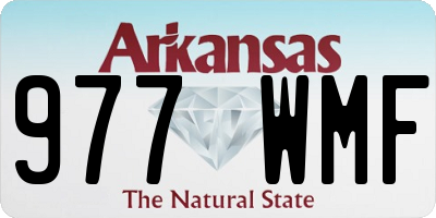 AR license plate 977WMF