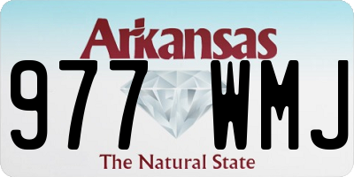 AR license plate 977WMJ