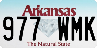 AR license plate 977WMK
