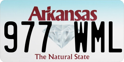 AR license plate 977WML