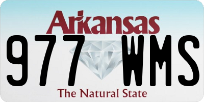 AR license plate 977WMS