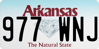 AR license plate 977WNJ