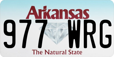AR license plate 977WRG