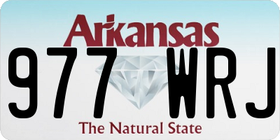 AR license plate 977WRJ