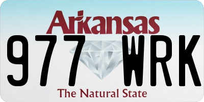 AR license plate 977WRK