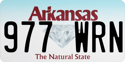 AR license plate 977WRN