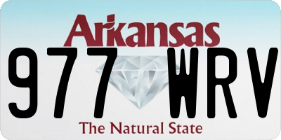 AR license plate 977WRV