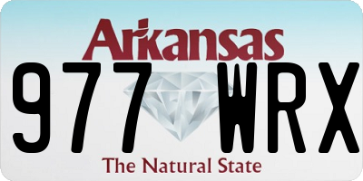 AR license plate 977WRX