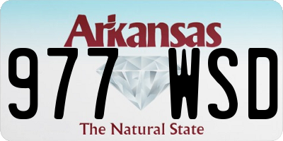 AR license plate 977WSD