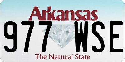 AR license plate 977WSE