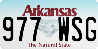 AR license plate 977WSG