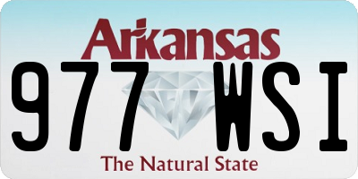 AR license plate 977WSI