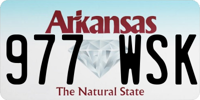 AR license plate 977WSK