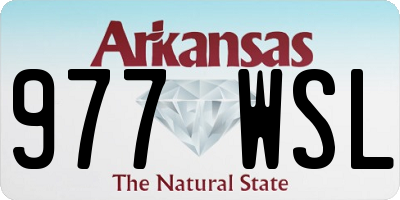 AR license plate 977WSL
