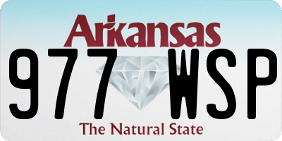 AR license plate 977WSP