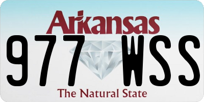 AR license plate 977WSS