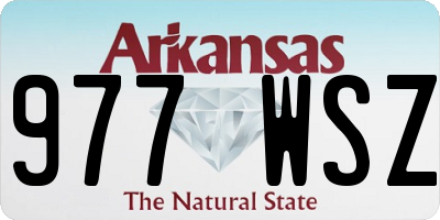 AR license plate 977WSZ
