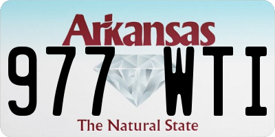 AR license plate 977WTI