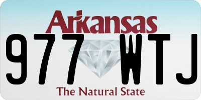 AR license plate 977WTJ