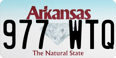 AR license plate 977WTQ