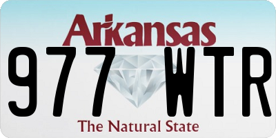 AR license plate 977WTR