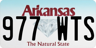 AR license plate 977WTS