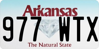 AR license plate 977WTX