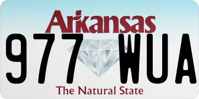 AR license plate 977WUA