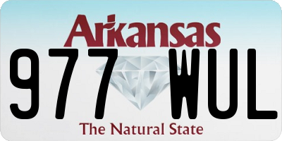 AR license plate 977WUL