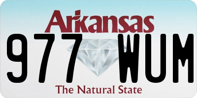 AR license plate 977WUM