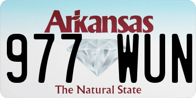 AR license plate 977WUN