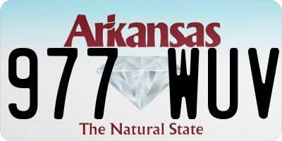 AR license plate 977WUV