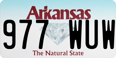 AR license plate 977WUW