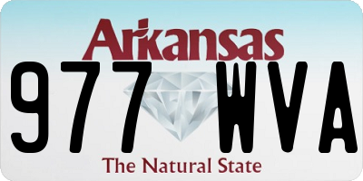 AR license plate 977WVA