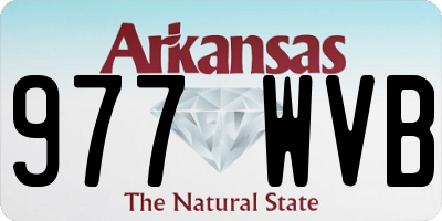 AR license plate 977WVB