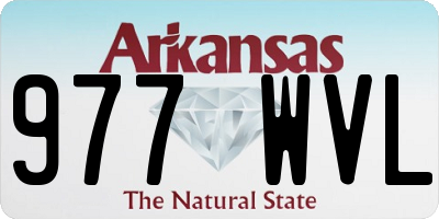 AR license plate 977WVL