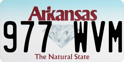 AR license plate 977WVM